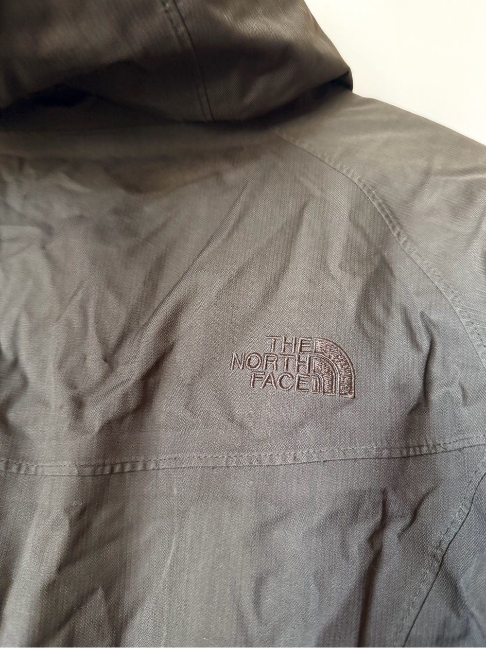 Women’s The North Face HyVent down parka coat size small chocolate brown - Picture 15 of 16